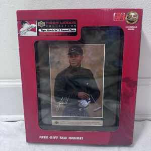 Upper Deck Tiger Woods Collection 8x10 Framed Photo Facsimile Auto NEW